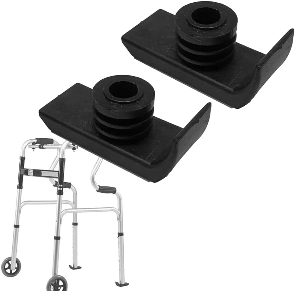 Walker Glide Skis Glides - Universele Vervangende Voeten Rubberen Tips Cap voor Opvouwbare Walker, 1-1/8 Inch, 2 Stuks - ShopVlot