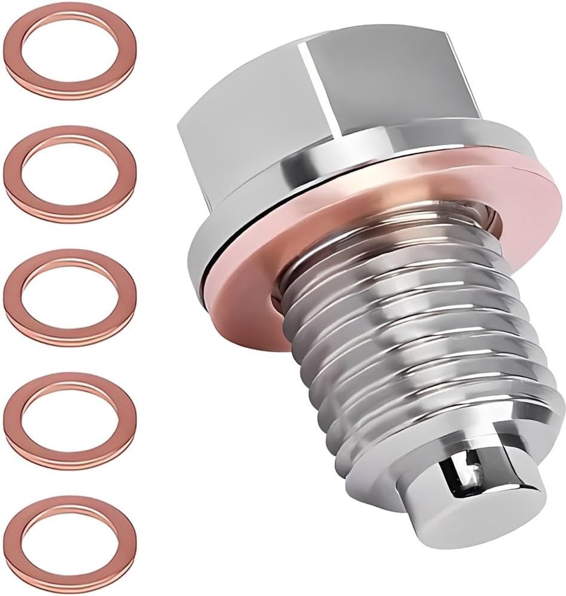Magnetic Drain Stop,Magnetic Oil Drain Stop,Magnetic Seal Oil Drain Nut (M14x1.5) - ShopVlot