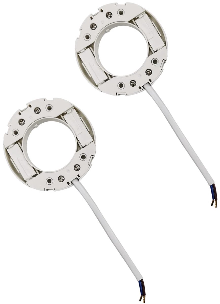 2Pcs Standard GX53 Lamp Holder GX53 Lamp Holder Gx53 Lamp Base Socket with 11CM Connection Cable for Cabinets Display - ShopVlot