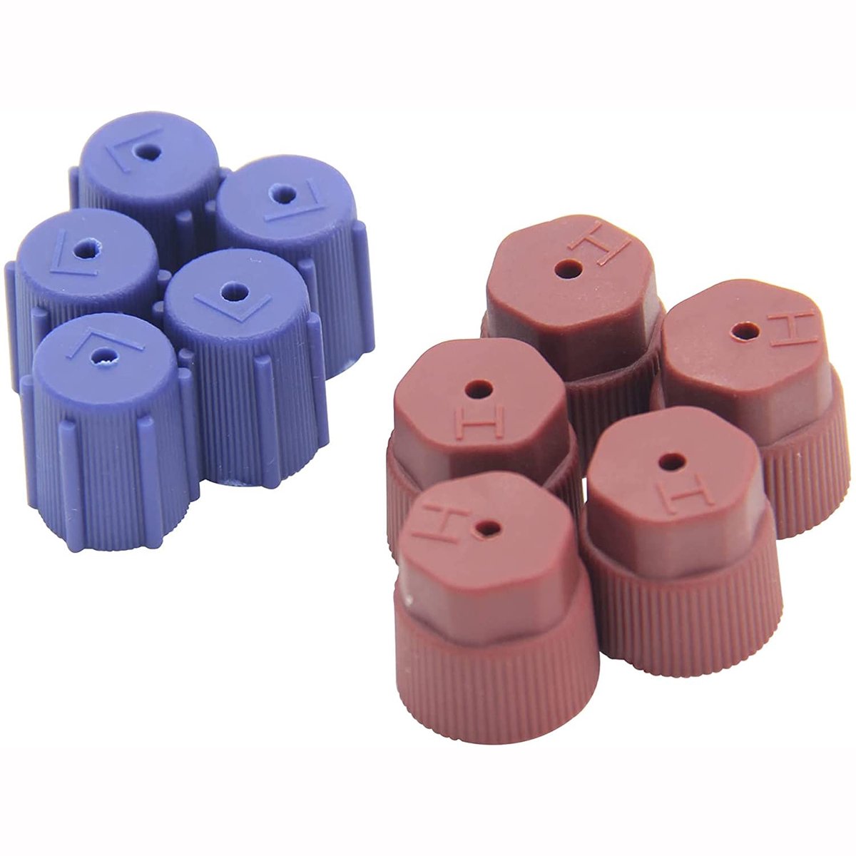 Airconditioning service caps 10pcs - 13mm en 16mm - R134a clip-on type - Voor onderhoud en vervanging - ShopVlot