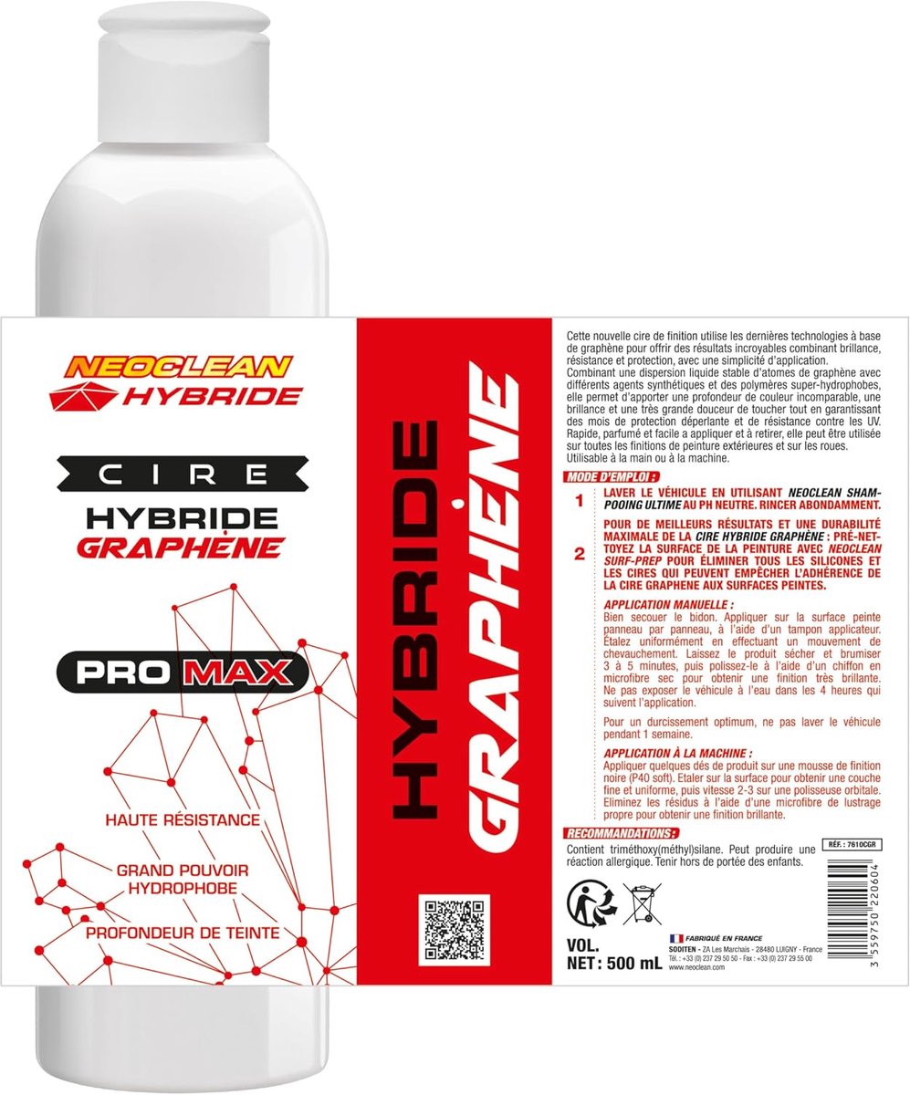 Wax voor auto - 500 ml - geavanceerde bescherming - super hydrofoob effect - ShopVlot