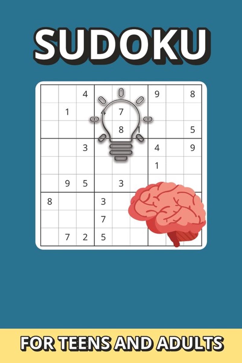SnelShoppen - Sudoku voor Tieners & Volwassenen: 50 Gemakkelijke Puzzels met Oplossingen | 9x9 Grid Puzzelboek | Leuk Breintrainen & Ontspanning | 6 x