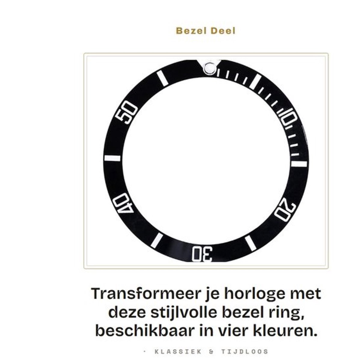 Horloge Bezel Aluminium - Vervangring - 4 Kleuren - Antislijtage - Lichtgewicht - Schokbestendig - Horloge Ring