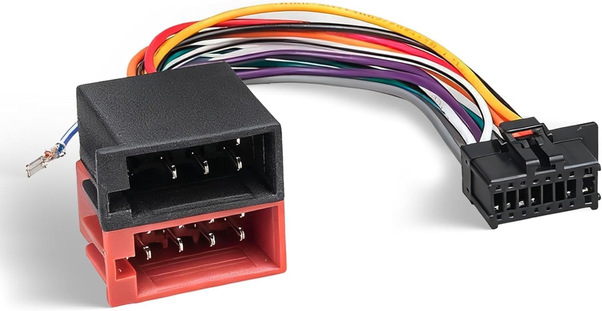 16-polige ISO radio-adapterkabelboom - universele autoradio-adapter - plug-and-play installatie - eenvoudig aansluiten - ShopVlot