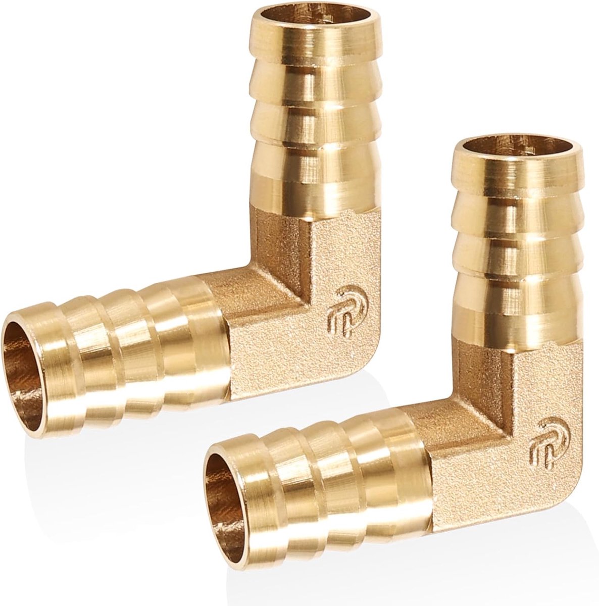 Hose adapter 19mm - messing - 90 graden bocht - voor stabiele slangverbindingen - ShopVlot