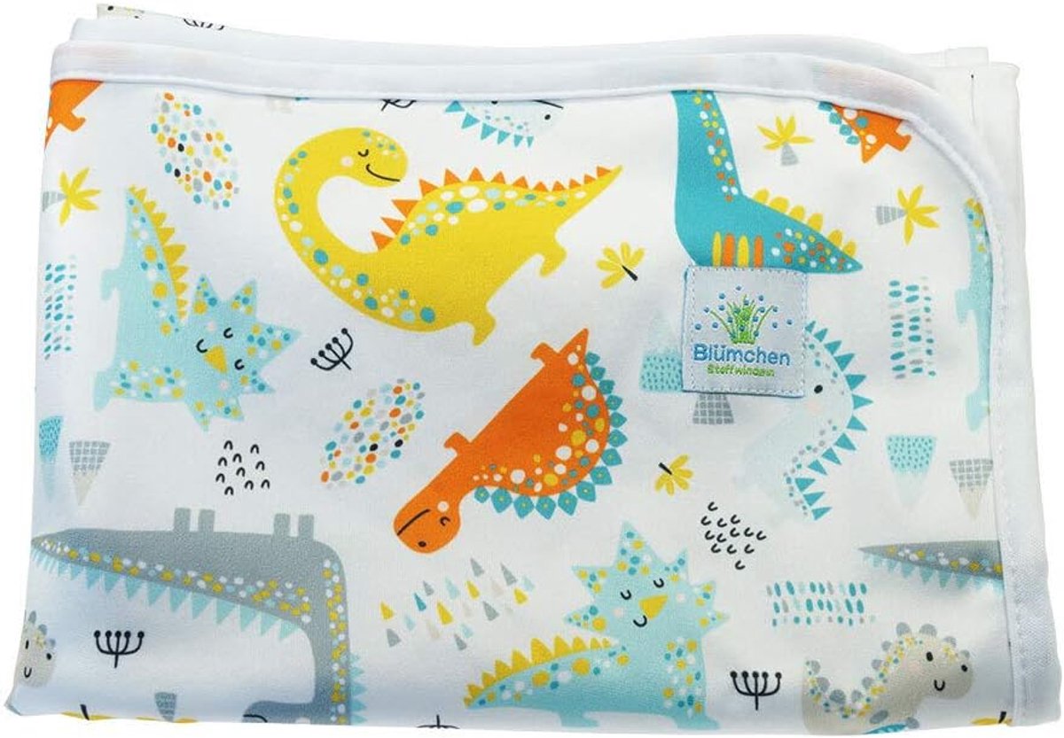 Verschoonmat 48x70cm - Dino - Waterdicht - Ideaal voor onderweg - ShopVlot