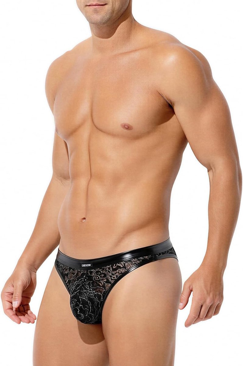 Tanga ondergoed heren - sexy transparant - kanten G-string - comfortabel in gebruik - ShopVlot
