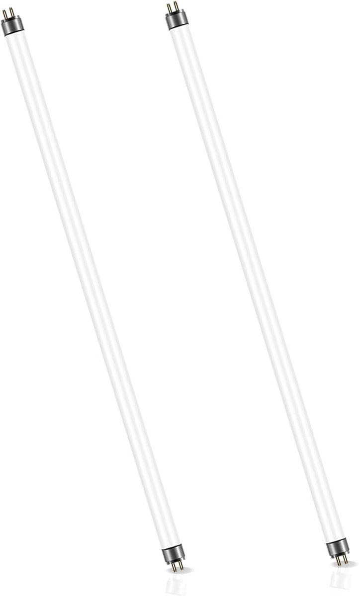 Pack of 2 Fluorescent Tubes 13 W 525 mm T5 Warm White 3000 K Base G5 Low Power Saving Emergency Lighting Suitable for - ShopVlot