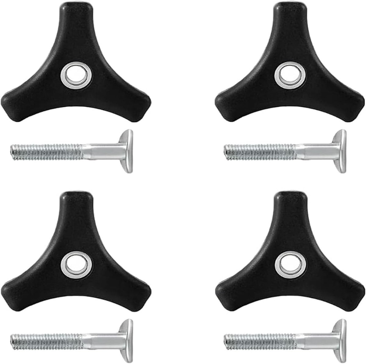 Pack of 4 Lawn Mower Handles, Triangle Grip Fixing Screws, Universal Lawn Mower Handle Fits Most Handles and - ShopVlot