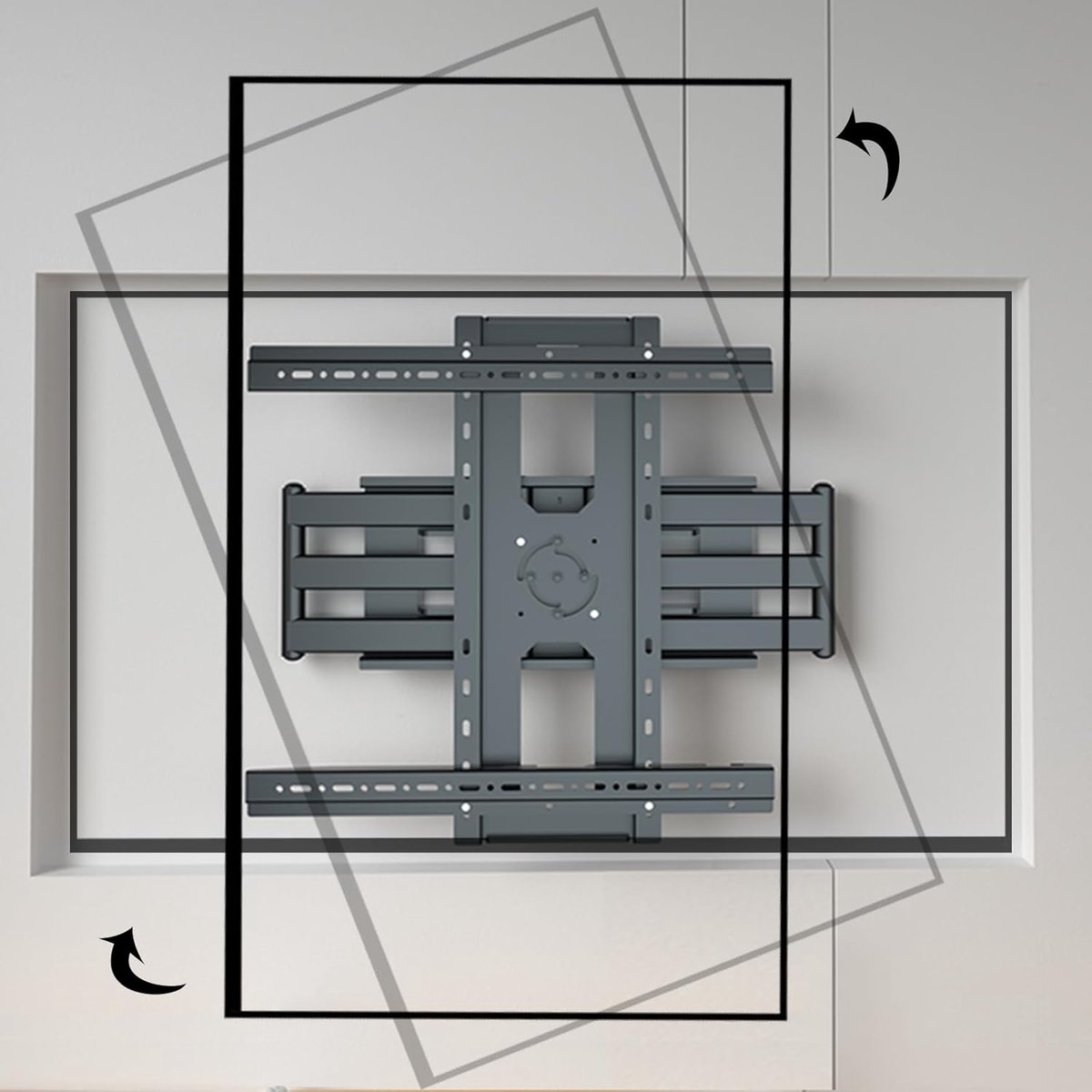 80 85 86 TV Wall Mount Swivel TV 55-95 Inches, 90° Rotating Vertical TV Holder, Swivel, Tilt, for TV Screens up to 60 - ShopVlot