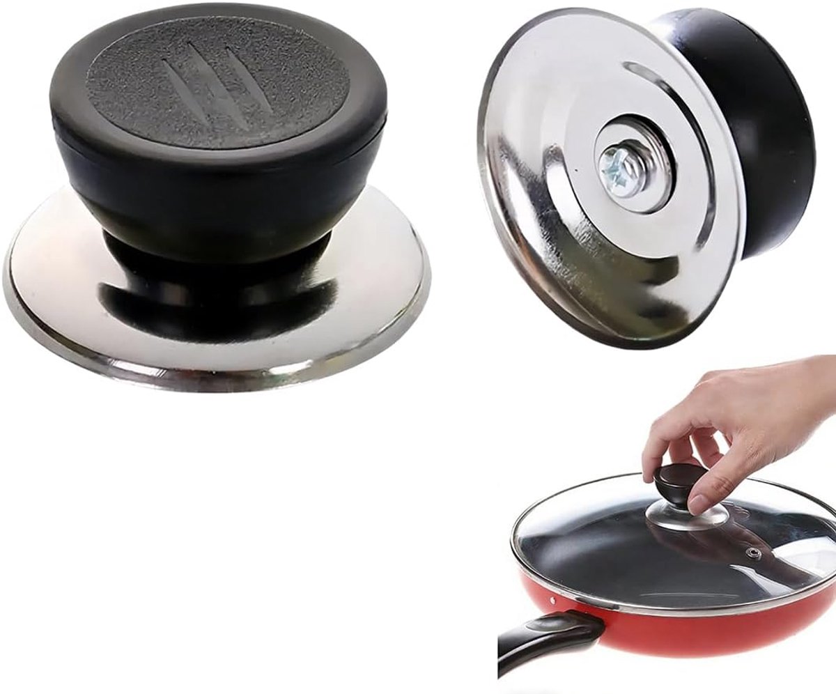 2 Pezzi Pomello Coperchio Pentola Manopola Coperchio Universale Manico Sostituzione Accessorio Cucina Per Coperchio - ShopVlot