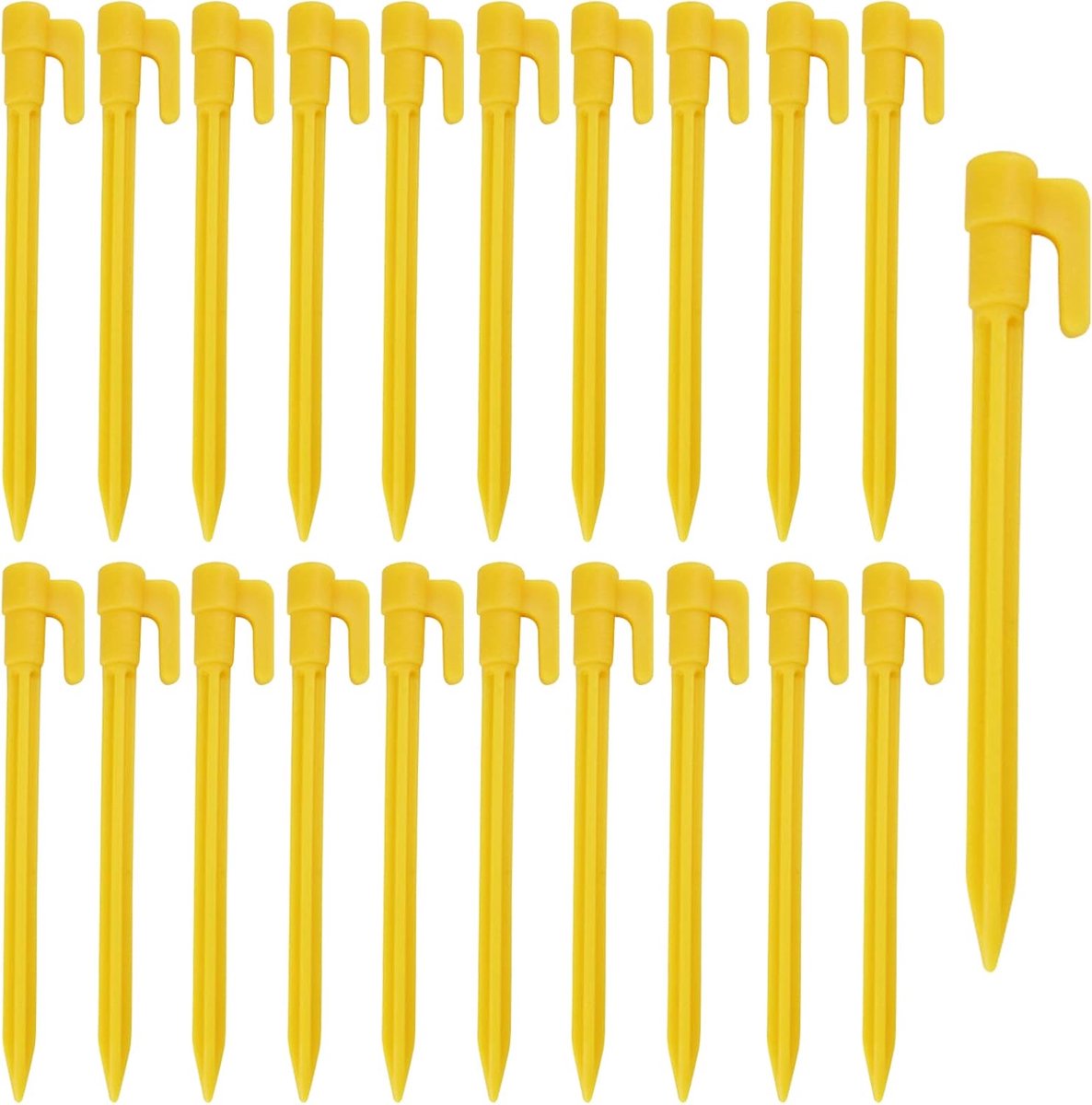 20pcs Plastic Tent Pegs Lightweight Camping Pegs 14.8*1.8cm Plastic Tent Poles Heavy Duty Plastic Tent Nails for - ShopVlot