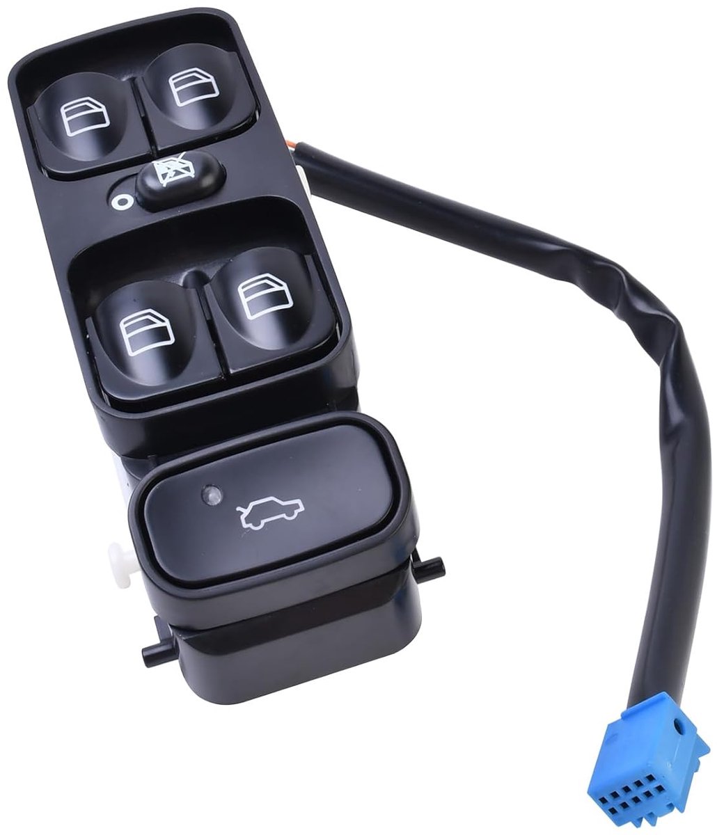 Window switch front driver side 10 pole OE# 2038210679 A2038210679 A2038200110 compatible with C-class W203 C180 C200 - ShopVlot