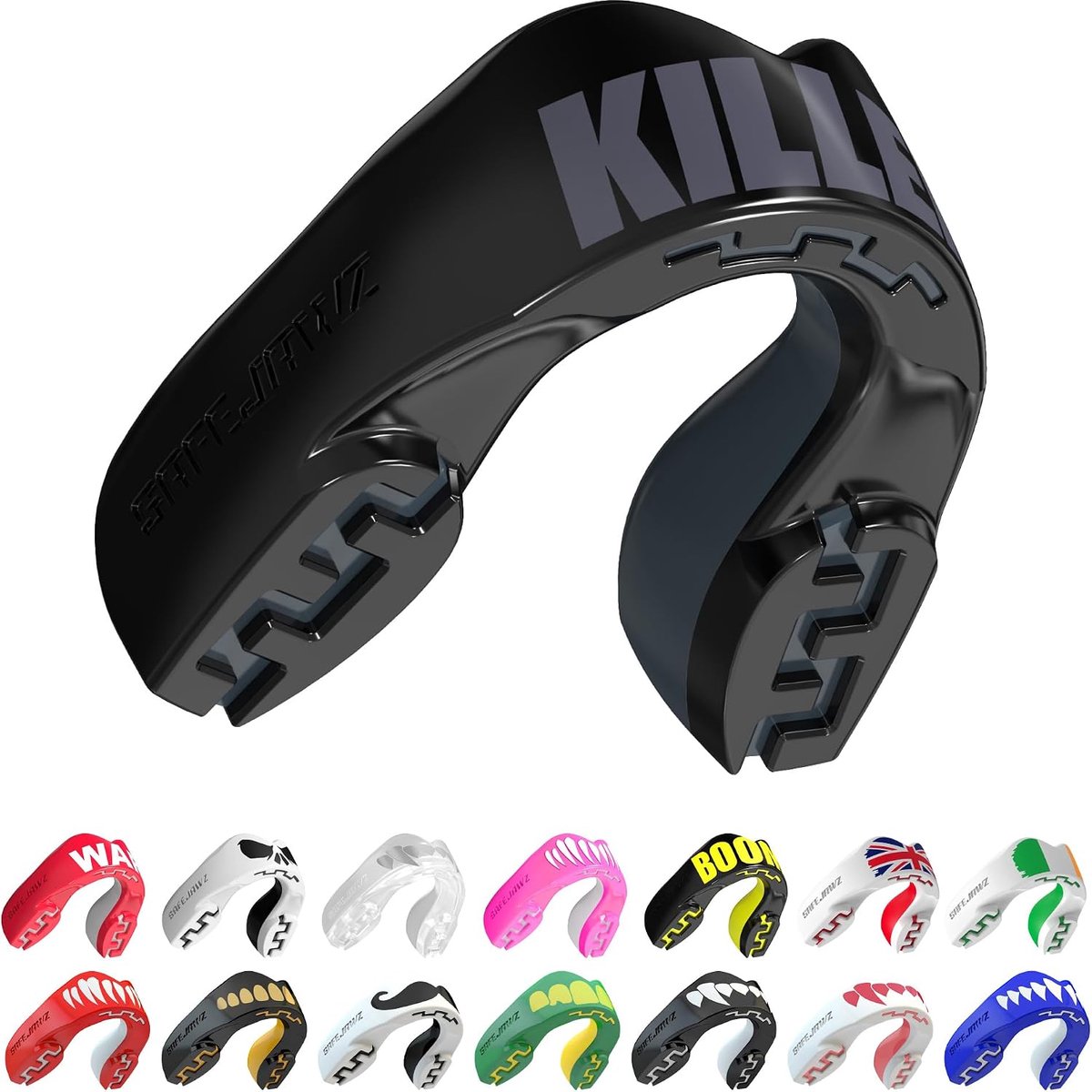 SAFEJAWZ Mouth Guard, Double Layer Mouth Guard for Adults and Teenagers with Case, Easy to Apply, Remoldable - ShopVlot