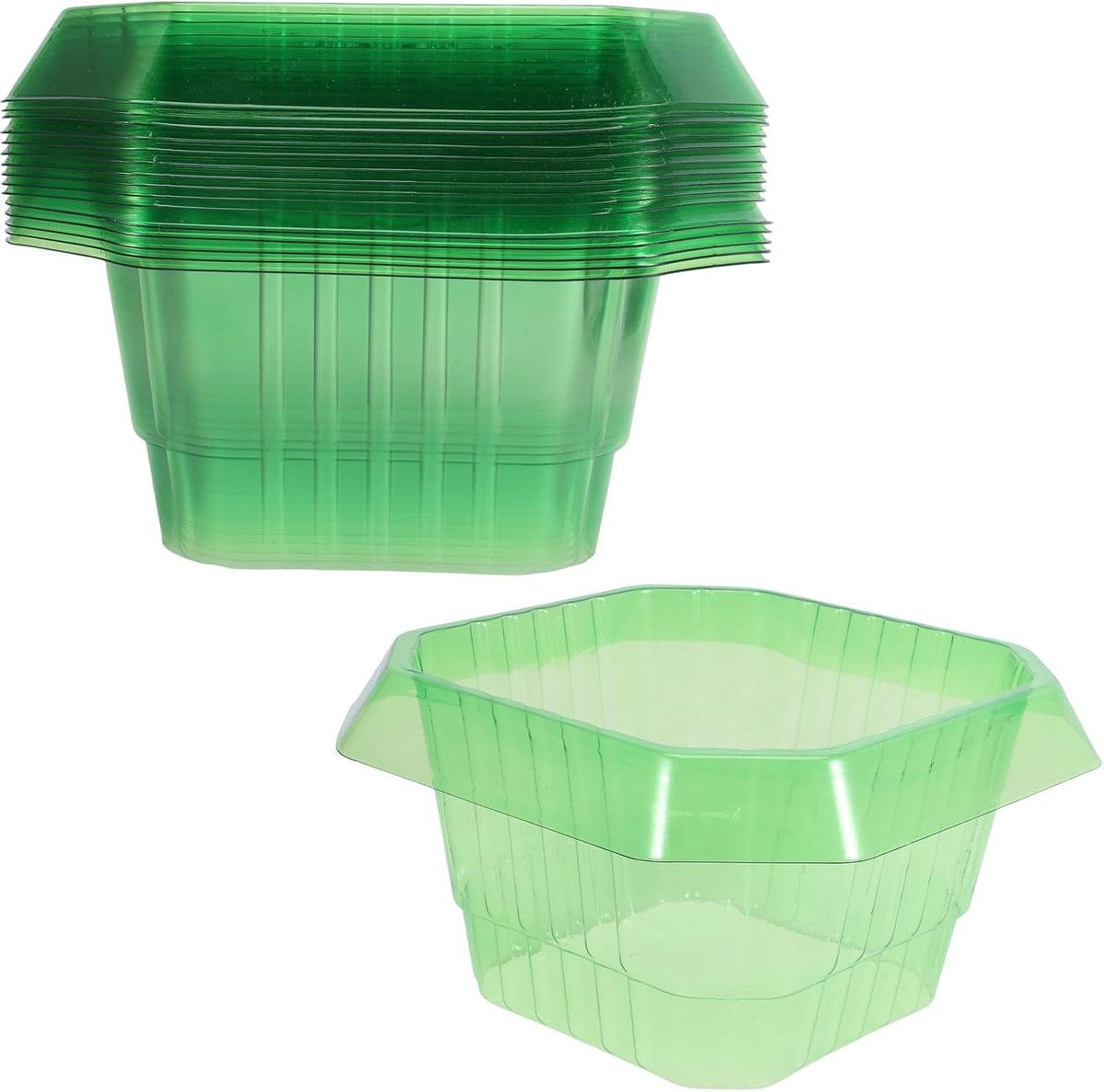 15 stuks slakkenkragen, herbruikbare slakkenbeschermring van kunststof voor salade, kool, tomaten, stabiele - ShopVlot