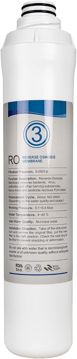 Replacement diaphragm for mobile reverse osmosis system without fixed water connection R.O.Pot. Ropot The ideal - ShopVlot