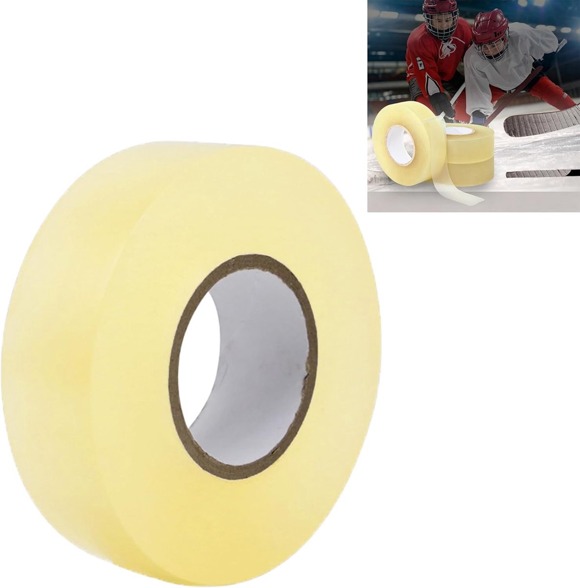 Racket Tape Tapes IJshockey Griptape - 1 stuk, transparant, zelfklevende gripband, geschikt voor ijshockey en - ShopVlot