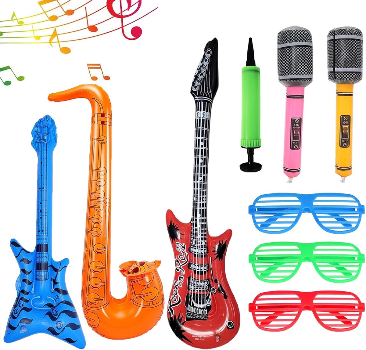 Photo Box Accessoires 9 Stuks - Inflatable 90 cm - Pluche Speelgoed - Ideaal voor Ballon Themafeesten - ShopVlot