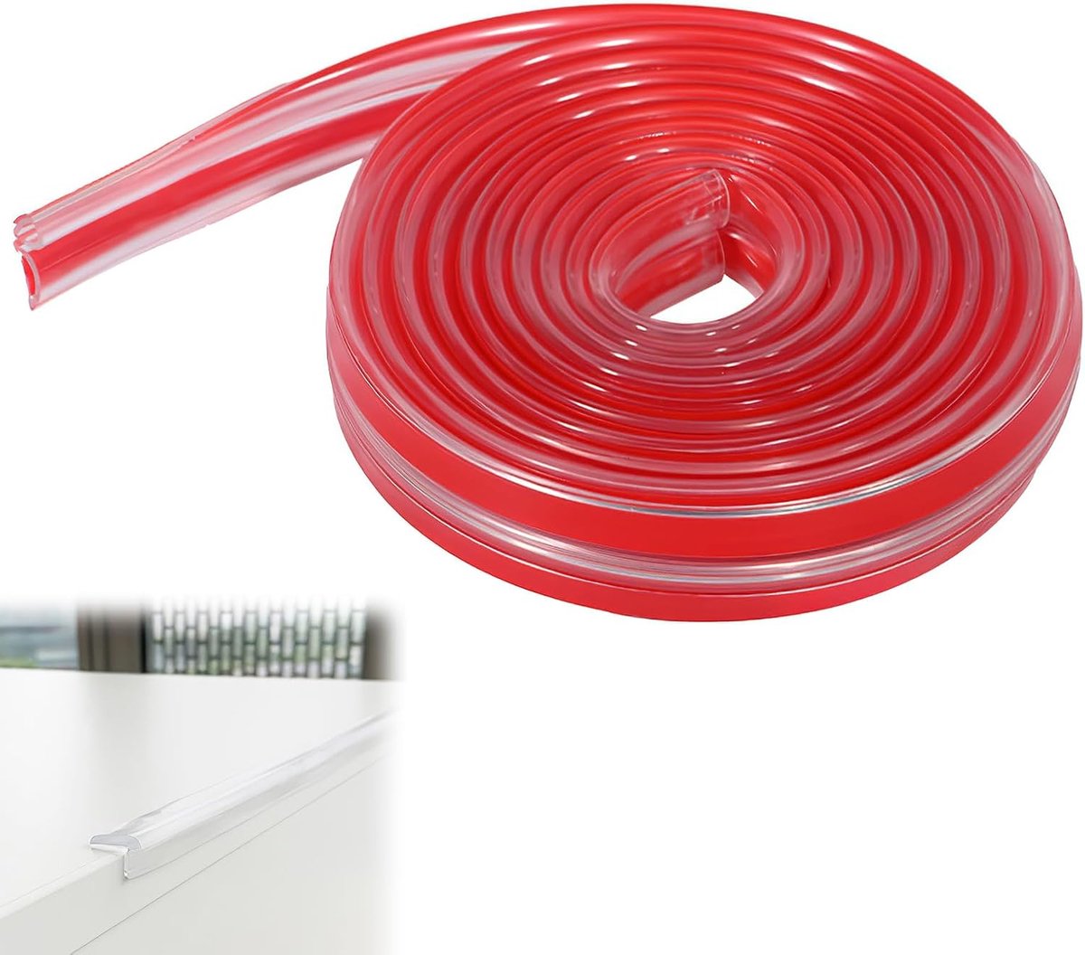 EPDM randbescherming profiel 2mm x 3m - rubber - zelfklevend - effectieve bescherming - ShopVlot