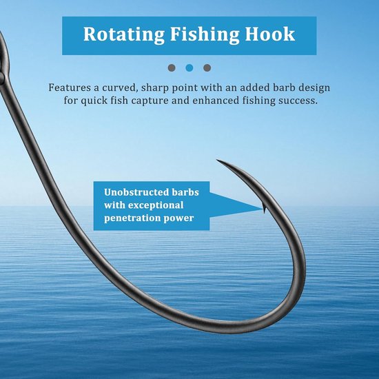 Vishaak set 15 stuks - Rotor haken maat 4-8 - Voor zee- en zoetwatervissen - Eenvoudig in gebruik - ShopVlot — afbeelding 4