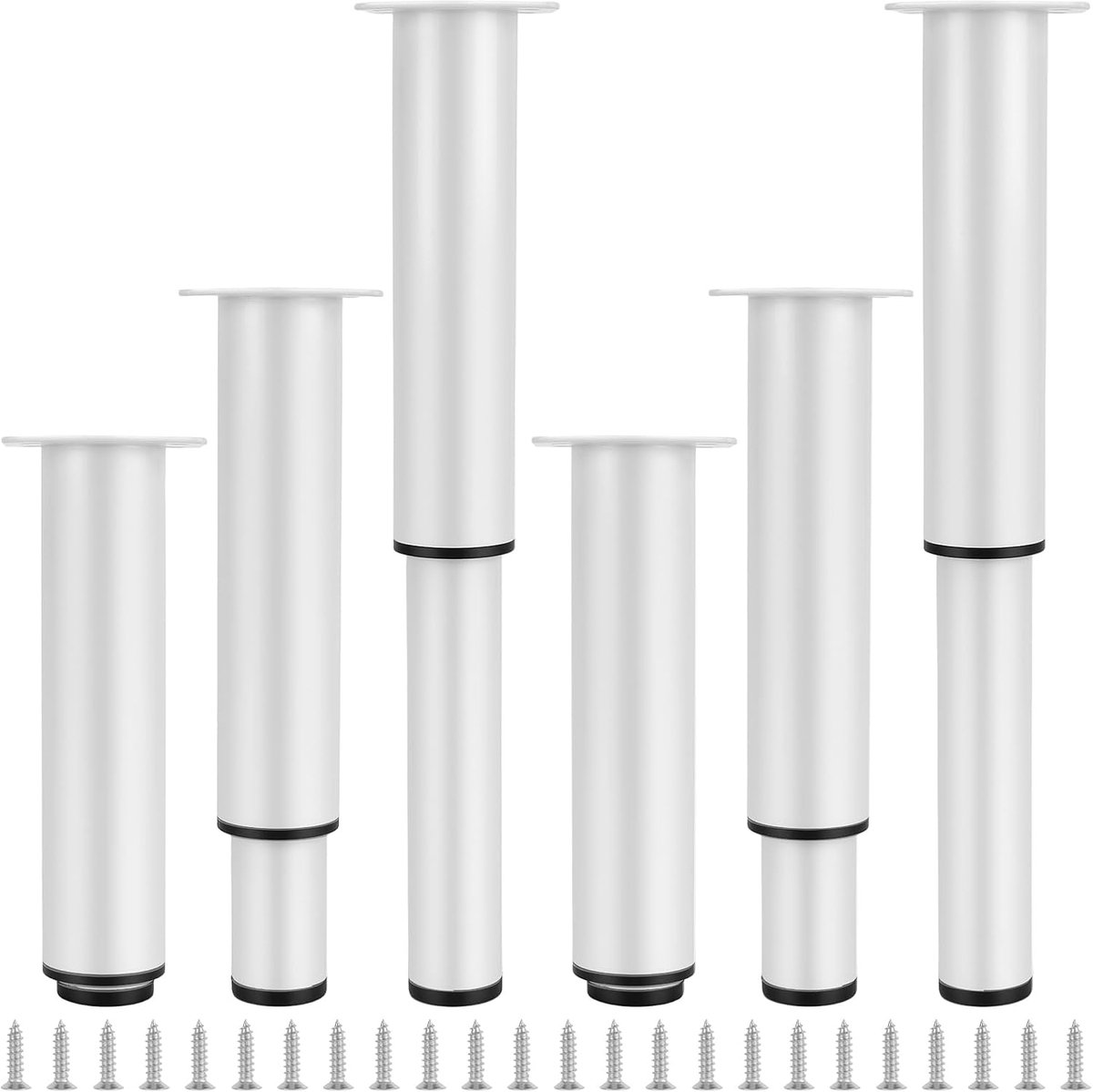 Meubelpoten 180-300mm - Verstelbaar - 6 Stuks - Perfect voor ongelijke vloeren - ShopVlot