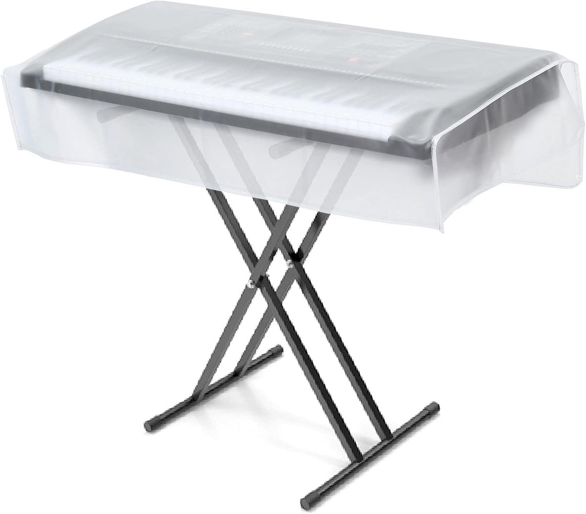 Keyboard stofhoes 140 cm - transparant waterdicht - beschermt tegen stof en vocht - verlengt levensduur van uw piano - ShopVlot