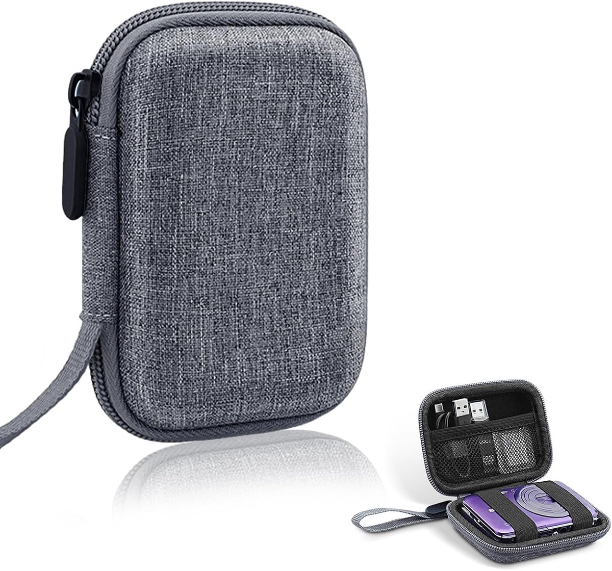 Compact digitale camera case - harde schil - schokbestendig - bescherming voor CCD camera's - ShopVlot