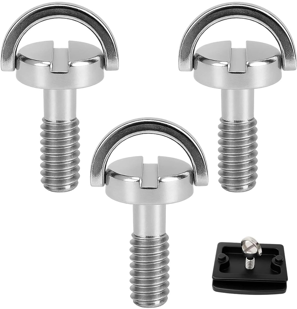 Stalen camera schroeven 1/4 inch - roestvrij staal - duurzaam en robuust - geschikt voor statieven en monopods - ShopVlot