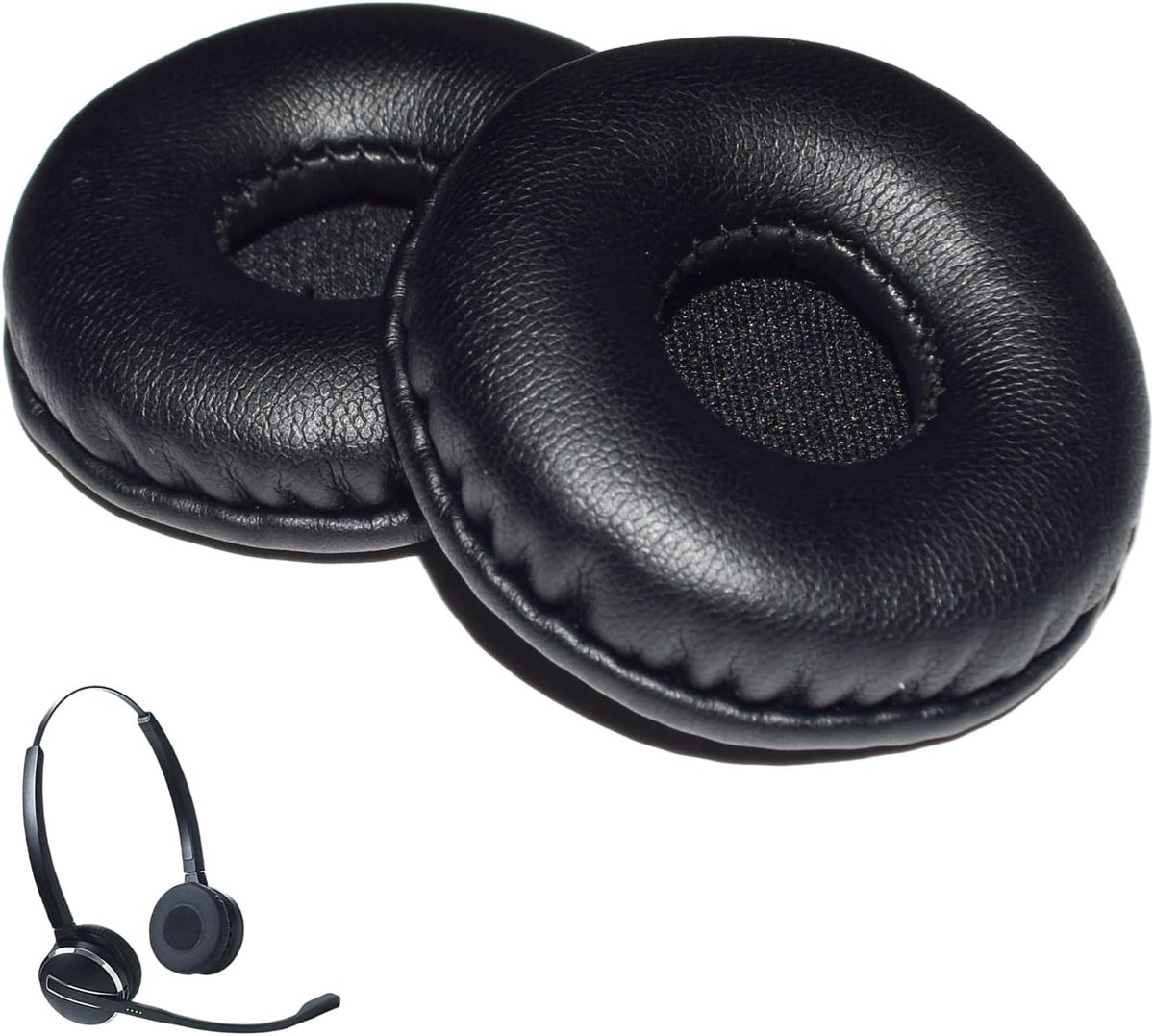 50mm Replacement Earmuffs, Compatible with Jabra Pro 9400/9450/9460/9470, Biz 2400/2400II/1500, GN2000, UC Voice 550 - ShopVlot