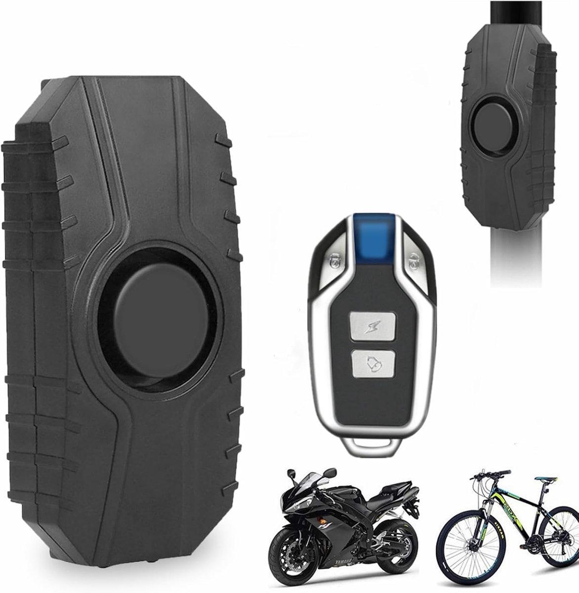 Motorcycle Alarm System, Anti Theft Bicycle Alarm 113db Big Shake Induction Wireless Theft Protection System with - ShopVlot