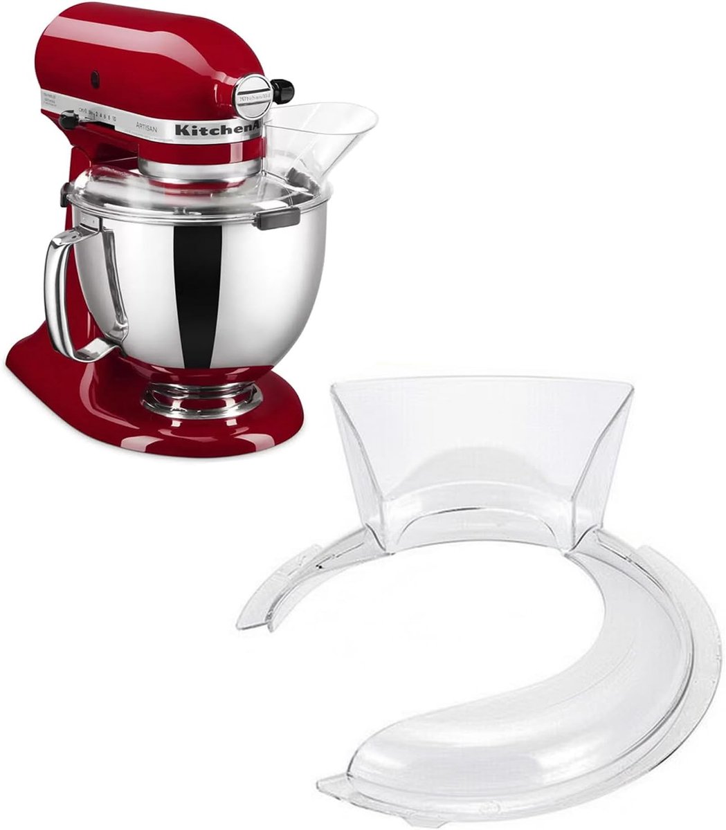 Volumoon Spatbescherming voor mixer, compatibel spuitdeksel, transparant kunststof roerdeksel, lekbescherming - ShopVlot