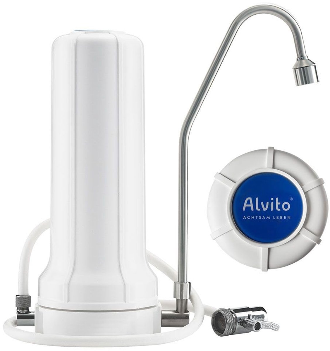 Alvito Basic, PRO & Vortex LB Tabletop Filter, Filter System for Water, Top Table Filter Pro without Filter Cartridge - ShopVlot