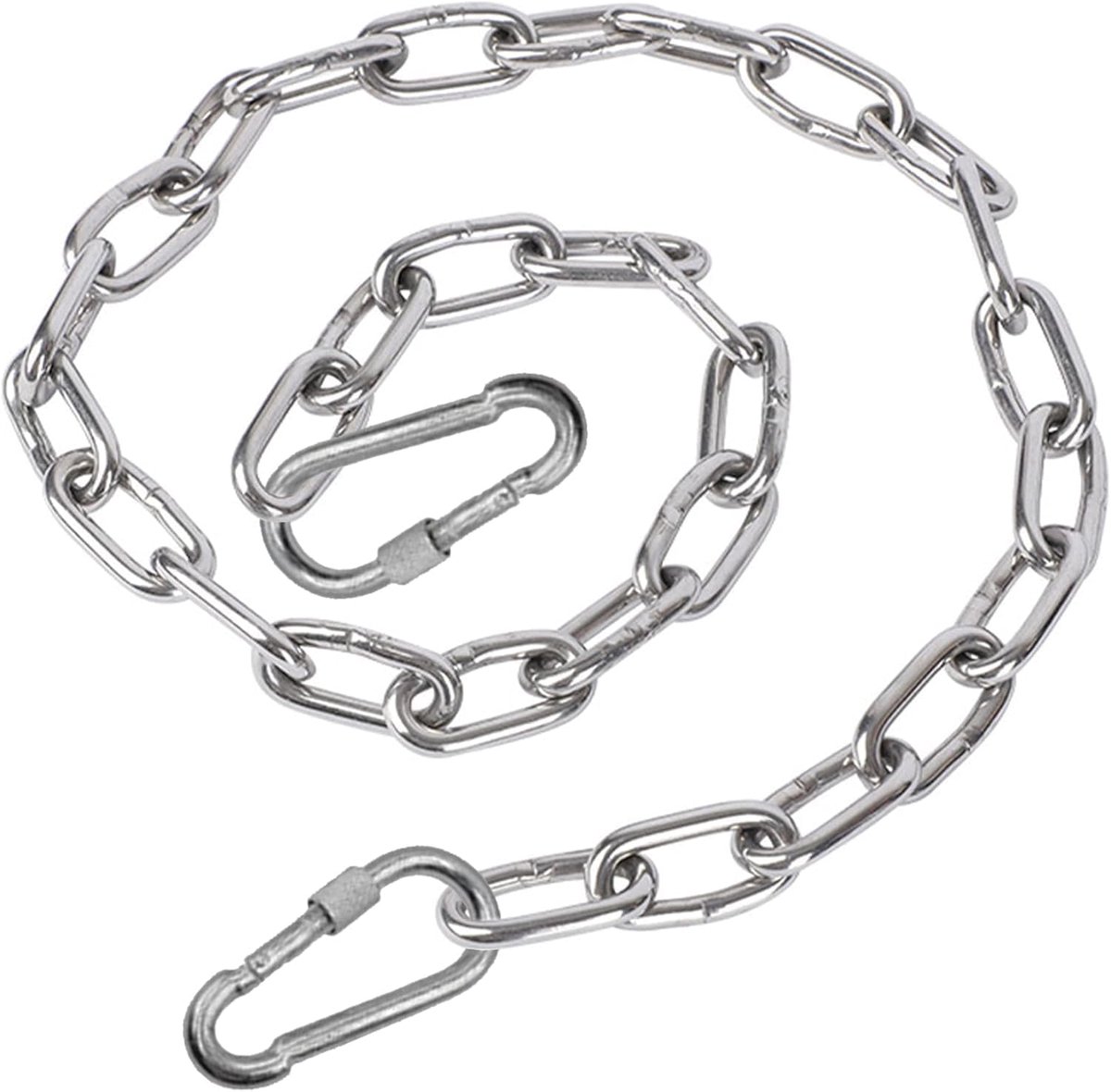 Stainless Steel Chain Locking Heavy Duty Outdoor Fence Chain Cage Gate Security Lock Swing Bicycle Cycle Lock Pet - ShopVlot