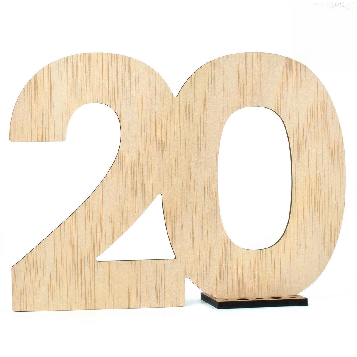 CONTRAXT Felicitatiekaart 20e Verjaardag of Jubileum - Origineel Cadeau & Wenskaart - ShopVlot