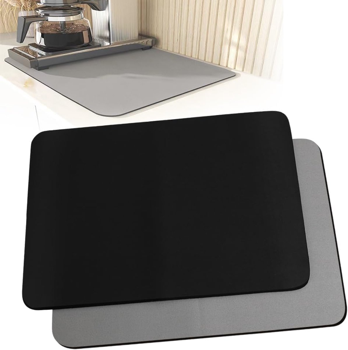 Onderlegger Koffiezetapparaat 40x30 cm - Siliconenmat - Waterdicht - Verbergt Vlekken Moeiteloos - ShopVlot