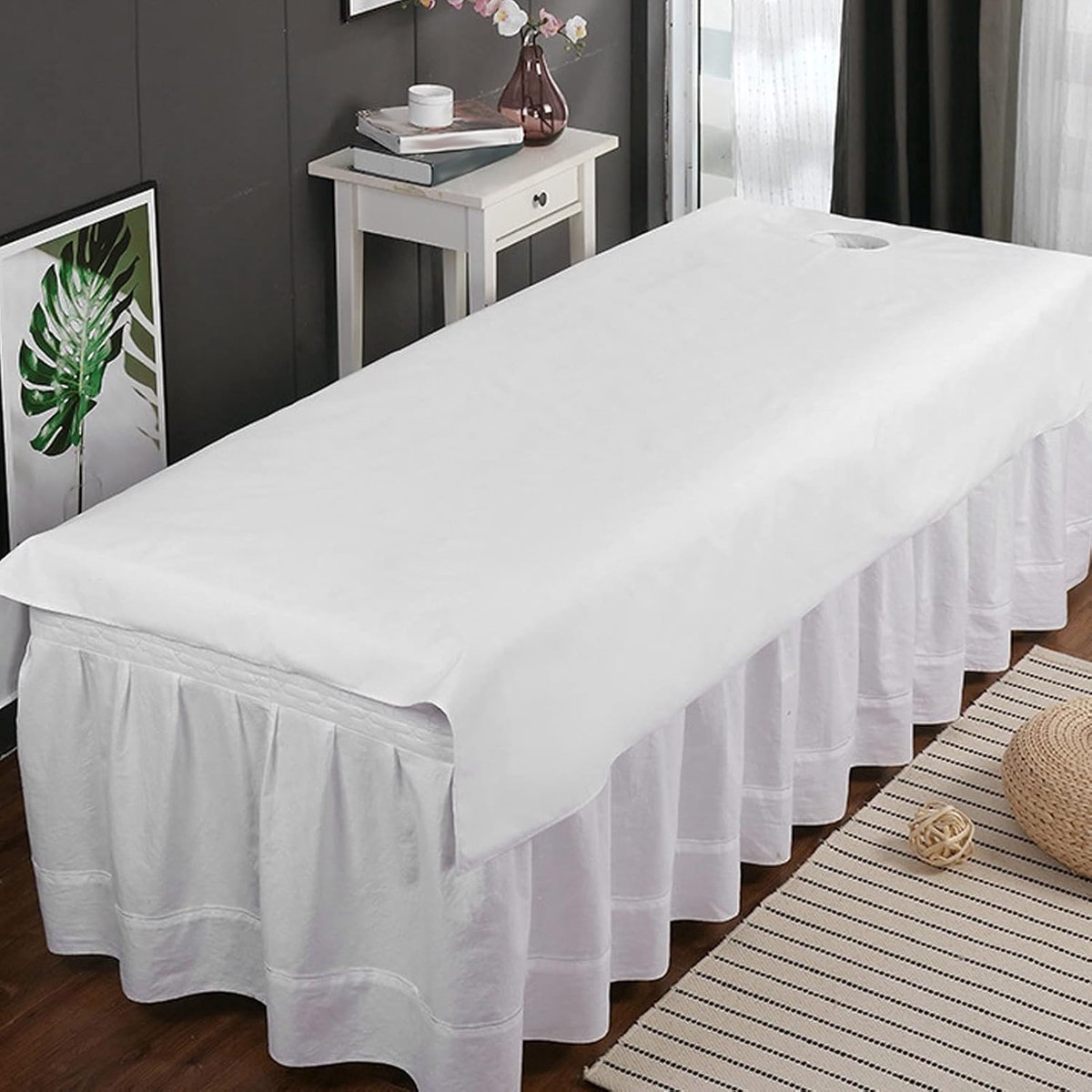 Massage tafelkleed 200x75cm - ademend katoen - olie- en waterdicht - houdt de tafel schoon - ShopVlot