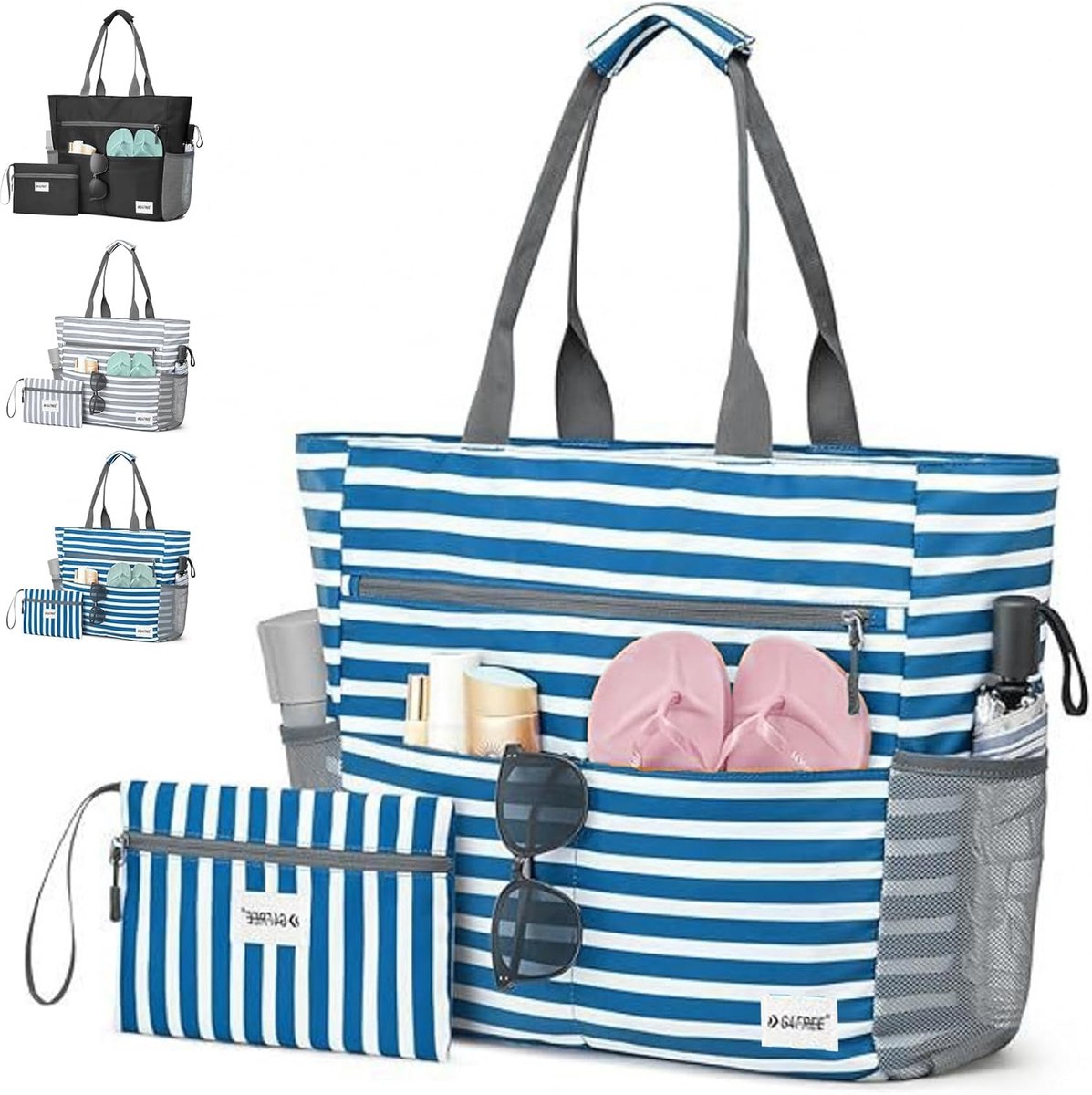 Vrouwen Strandtas, Groot en Klein - Waterdicht - Voor Strand en Vakantie - ShopVlot