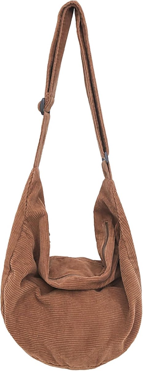 Women's Shoulder Bag, Crossbody Bag, Drawstring Handbag, Large Casual Shoulder Bag with Adjustable Shoulder Strap for - ShopVlot