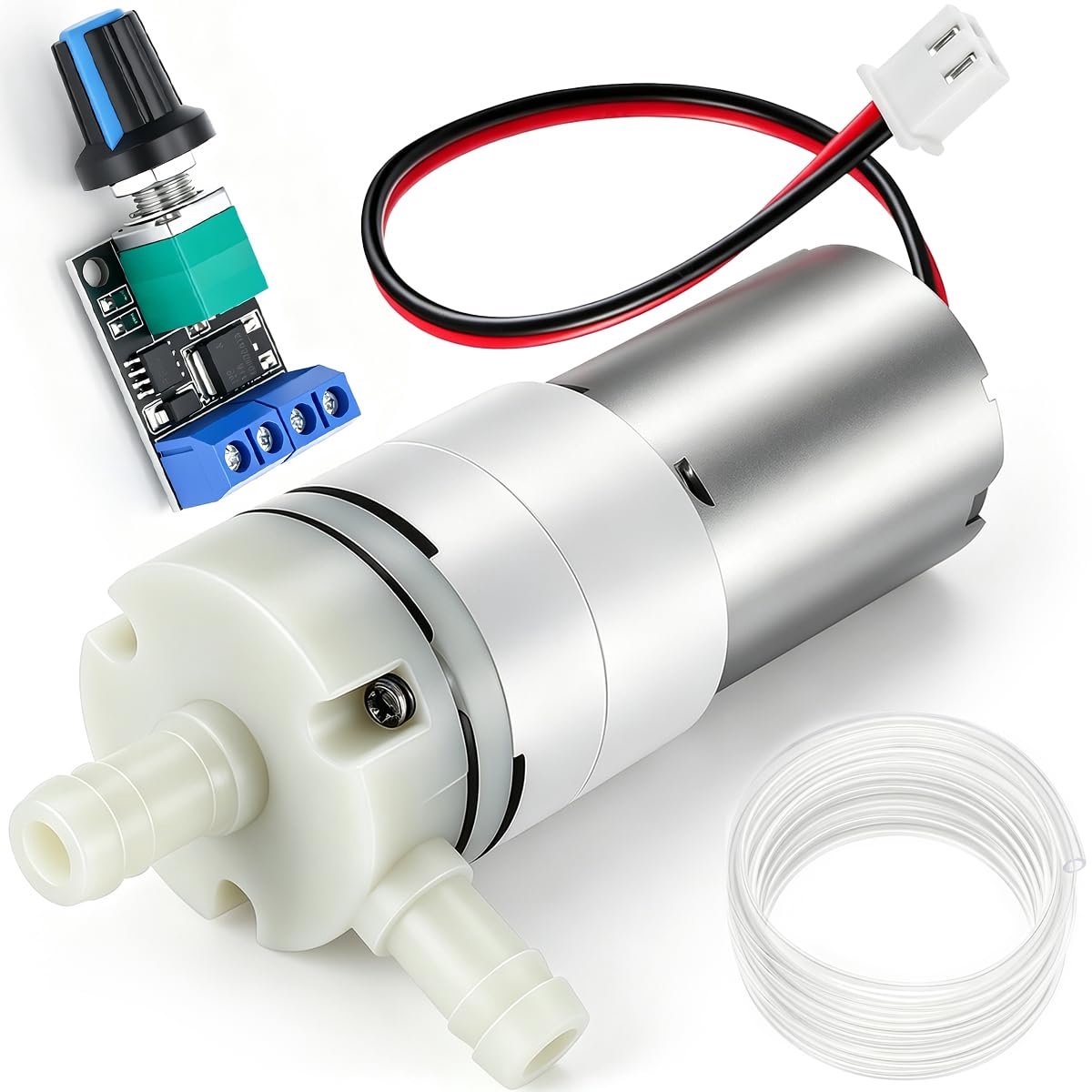 DC 12 V mini-aquariumwaterpomp, 300 mA, 700 ml, geschikt voor levensmiddelen, zelfaanzuigend, membraangebouwd, stille - ShopVlot