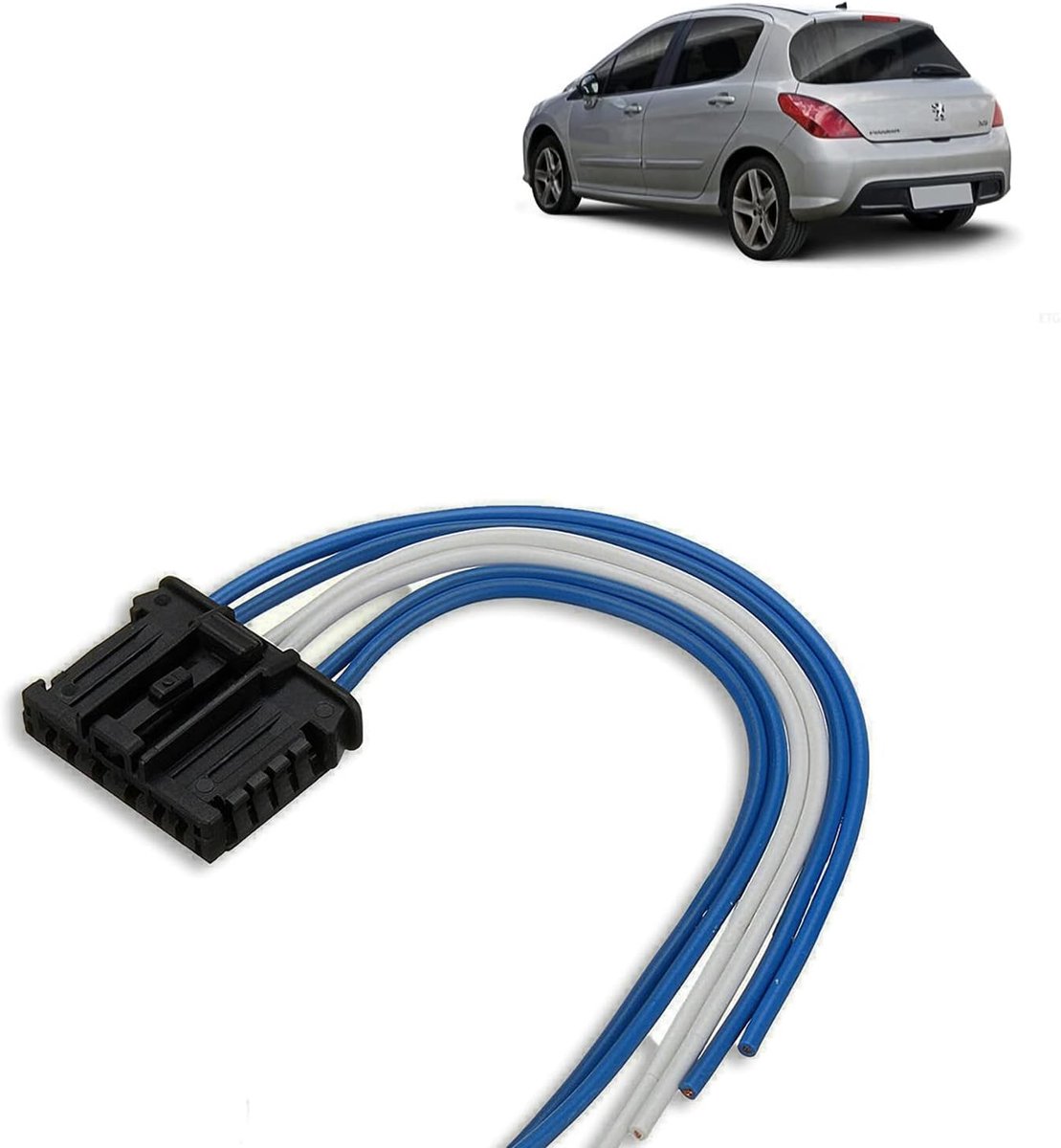 Cable harness for rear lights left or right - repair kit for lamp carriers 206, 207, 208, 307, 308, Expert, Berlingo - ShopVlot
