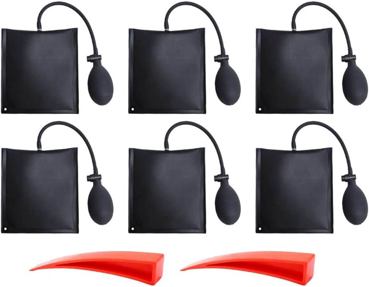 6 stuks montagekussens, luchtkussen, montagekussenset van 200 kg, opblaasbaar montagekussen, hefkussen - ShopVlot