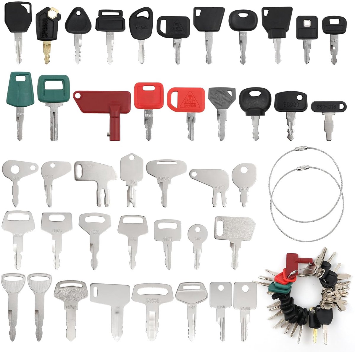 42 Pieces Construction Machine Wrench Set, Excavator Wrench Set, Replacement Socket Wrench, Excavator Wrench, Ignition - ShopVlot