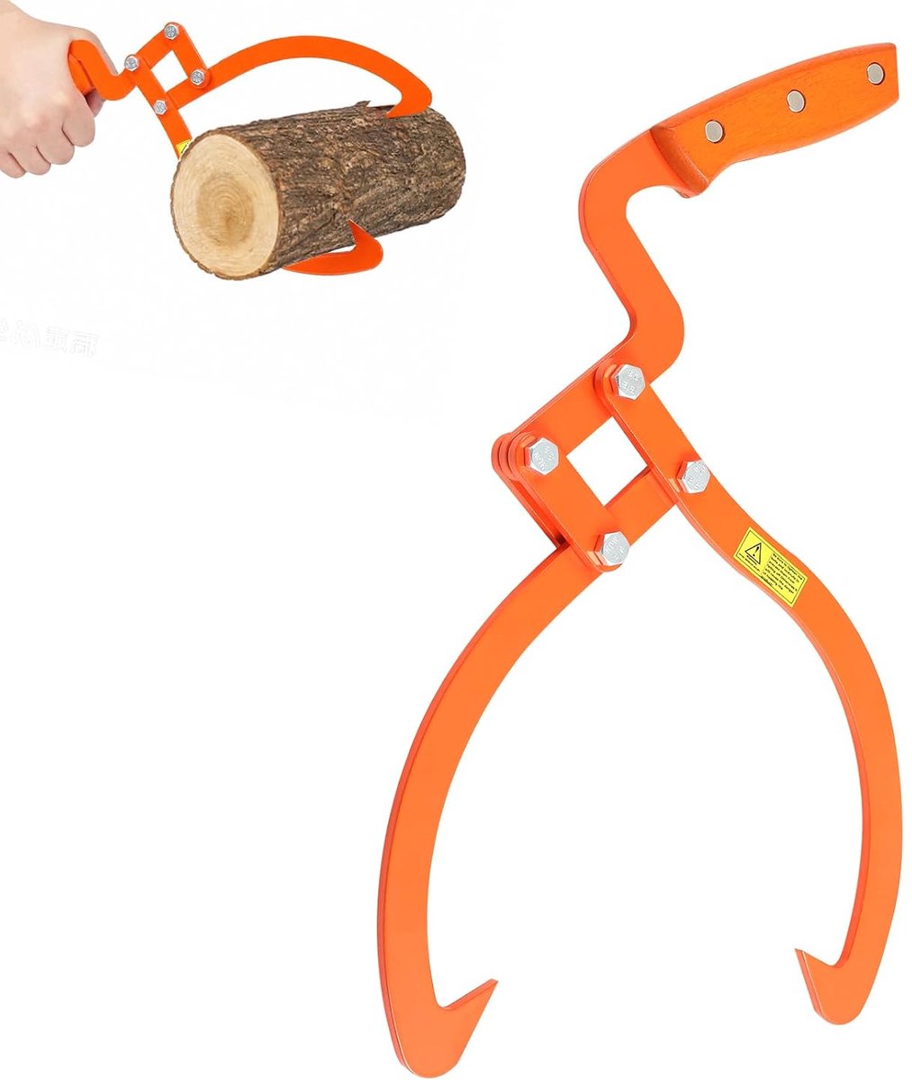 Bostang voor boomstammen tot 51 cm, houttang met antislip handgreep, handpaktang, paktang, houtgrijper voor hefboom - ShopVlot