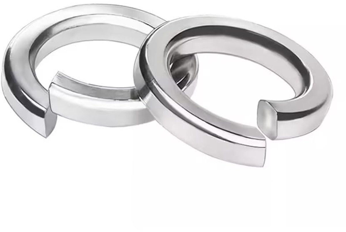 Spring Washers Stainless Steel Spring Ring Split-Lock Washers Spring Washer M5 (100 Pieces) - ShopVlot
