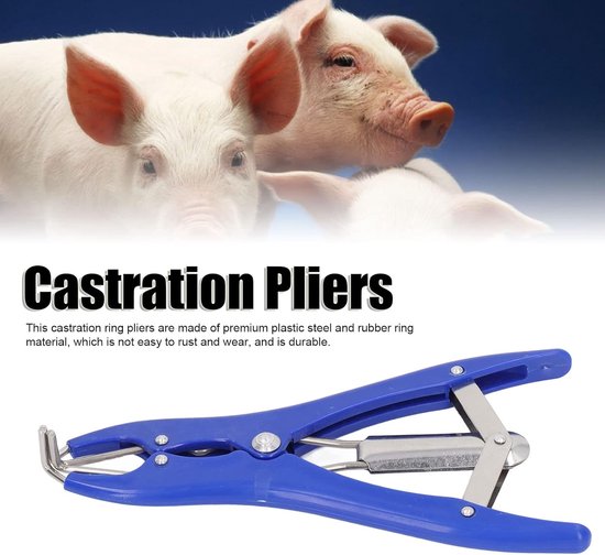 Castration Pliers With 100Pcs Red Castrator Rubber Rings Tail Docking Clamp Castration Pliers Ring Applicator Kit - ShopVlot — afbeelding 4