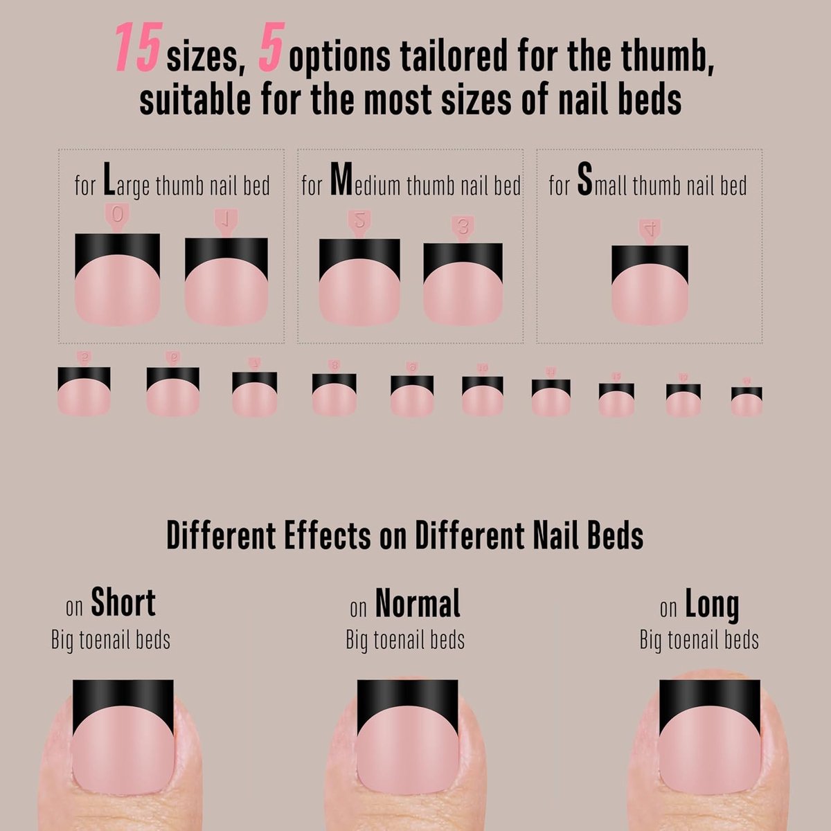 NOVO OVO Halloween Black French Tip Toe Nail Tips Press,BABY PINK Sharp Square Pre-designed Soft Gel False Toenail - ShopVlot — cadeau in Cadeau-ideeën - foto 5