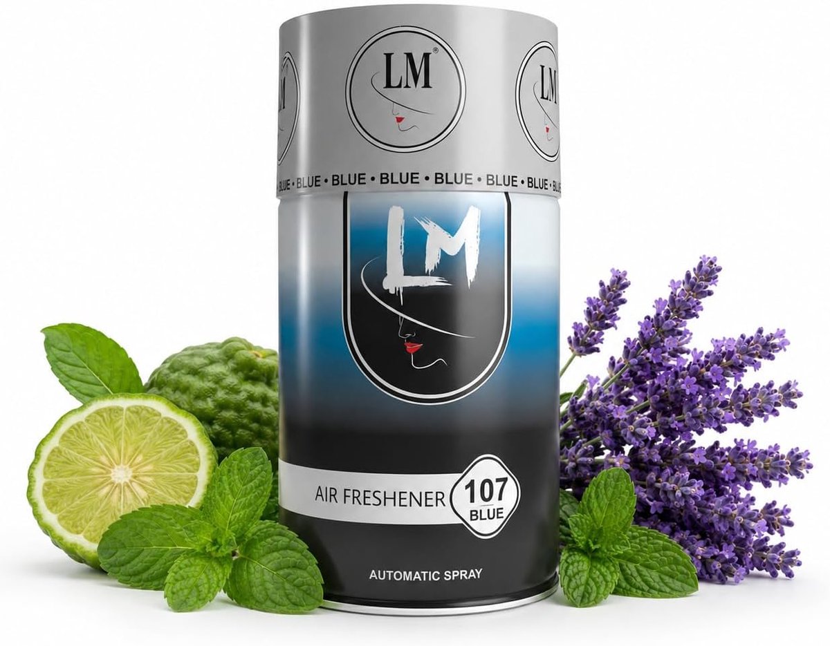 Navulling luchtverfrisser 250 ml - geurautomaat - 107 Blue - tot 3000 sprays - ShopVlot