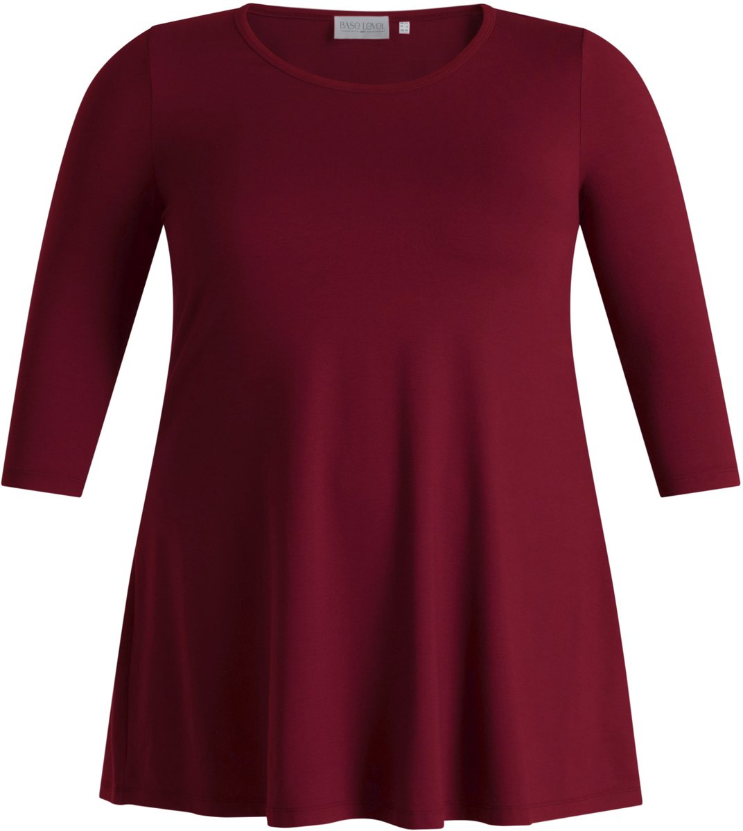 BASE LEVEL CURVY Aria Tuniek - Wine Red - maat 3(52)