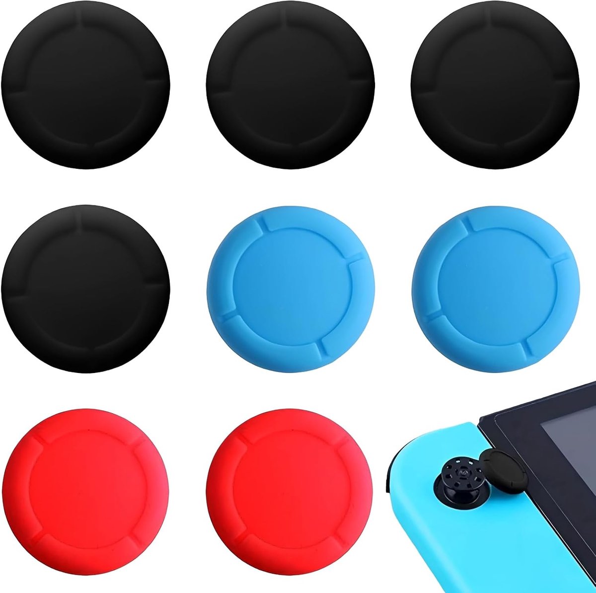 Joystick-hoezen Joycon 1e generatie - siliconen antislip - verbeterde grip - nauwkeurige controle - ShopVlot