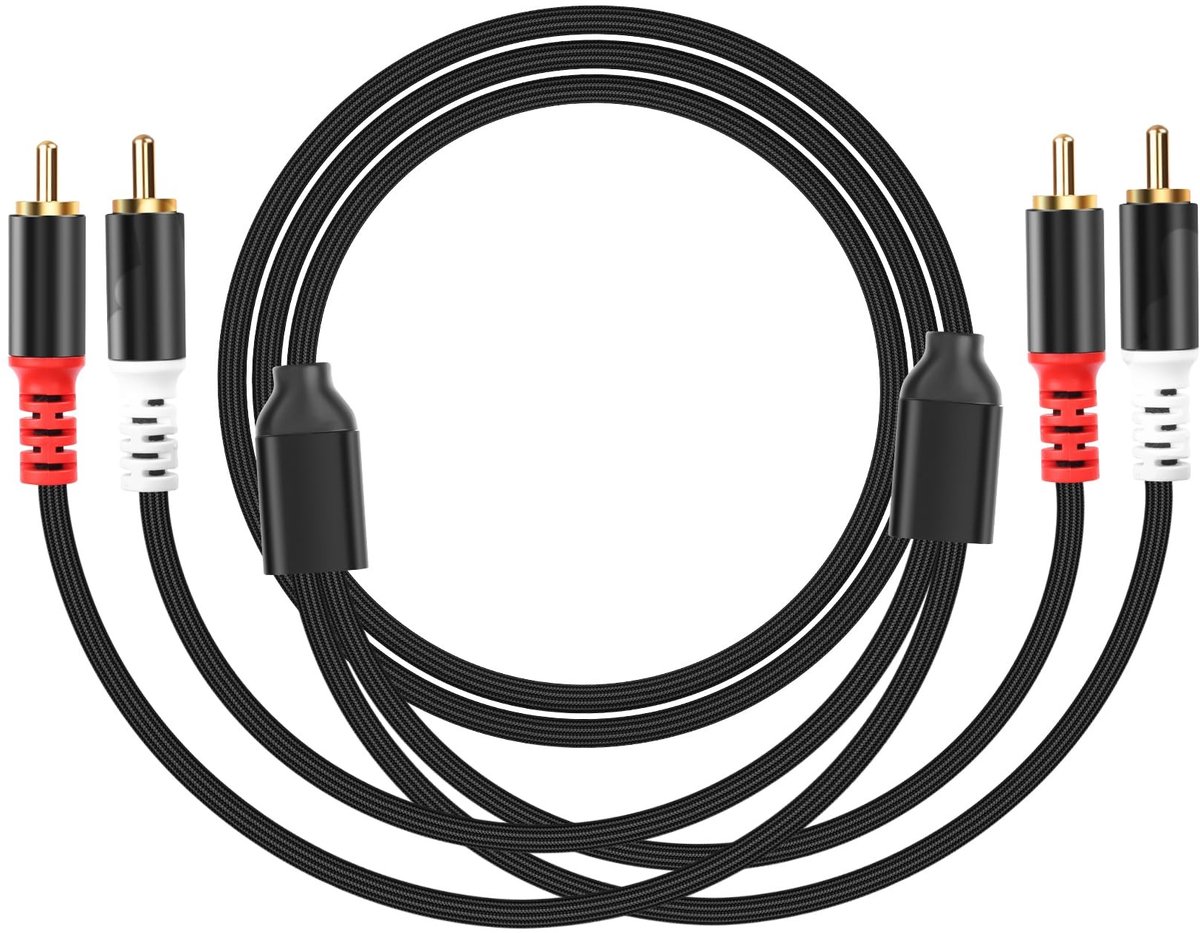 Solidchoice - RCA Audio Stereo Subwoofer Kabel voor Home Theater en HiFi Systemen